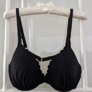 Black H&M underwire bikini with side tie bottom